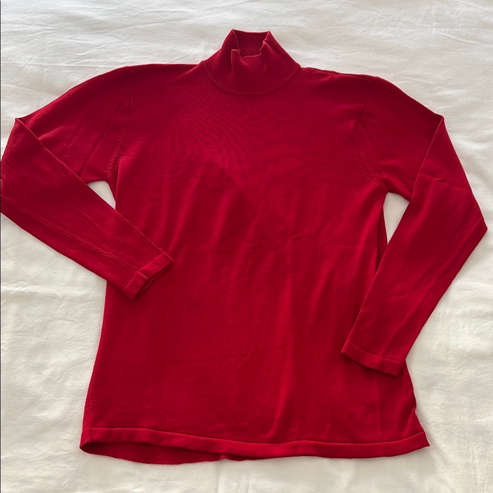 Vintage Amanda Smith Red Turtleneck Top